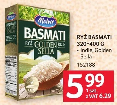 Ryż basmati Indie, Golden Sella promocja w Selgros