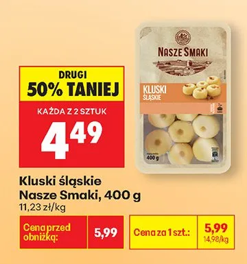 Kluski śląskie promocja w Biedronka