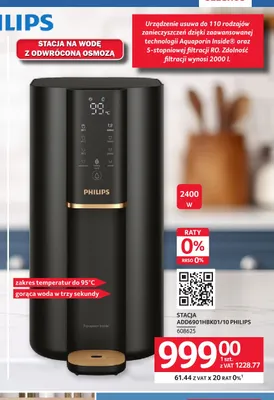 Stacja na wodę z odwróconą osmozą ADD6901HBK01/10 Philips promocja w Selgros