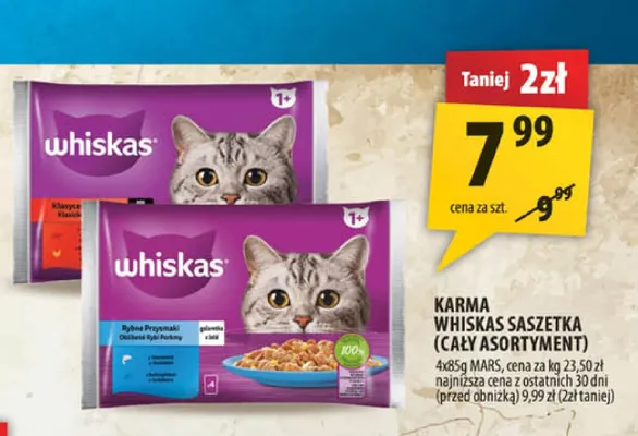 Karma Whiskas Rybne Przysmaki 4-pak promocja w Arhelan