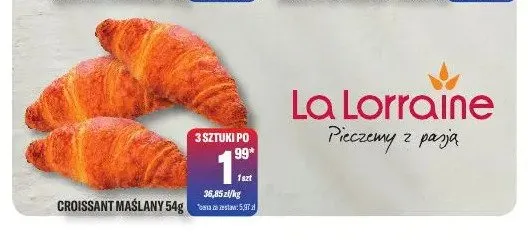 Croissant maślany La Lorraine promocja w Tomi Markt