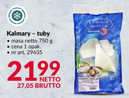 Kalmary tuby Krymar promocja w Makro