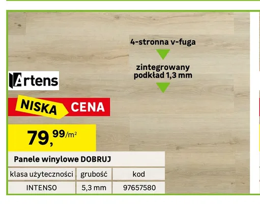Panele winylowe Artens Dobruj promocja w Leroy Merlin