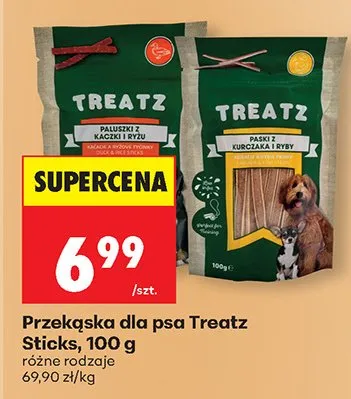 Przekąska dla psa Sticks, różne rodzaje promocja w Biedronka