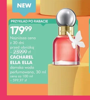 Woda perfumowana damska Cacharel Ella Ella promocja w Super-Pharm