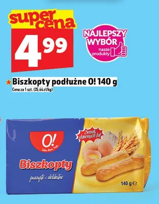 Biszkopty podłużne promocja w TOPAZ