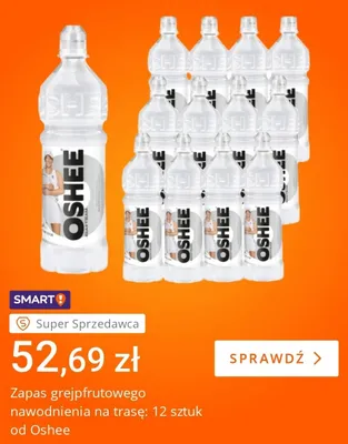 Napój izotoniczny Oshee grejpfrutowy 12-pak promocja w Allegro