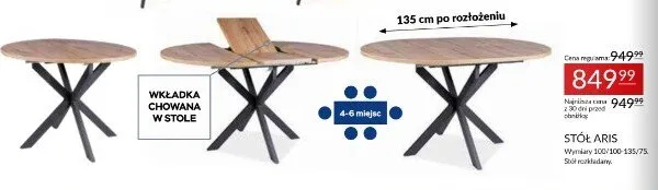 Stół Aris promocja w Abra Meble