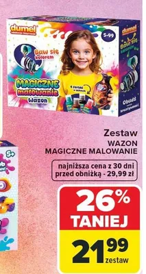 Zestaw WAZON MAGICZNE MALOWANIE DUMEL promocja w Carrefour