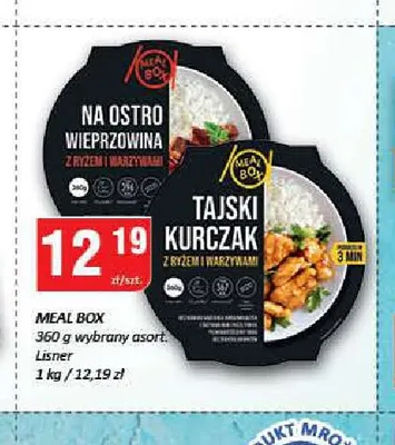 Meal Box tajski kurczak z ryżem i warzywami Lisner promocja w Chorten