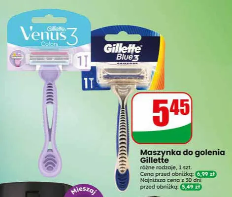 Maszynka do golenia Gillette różne rodzaje promocja w Dino