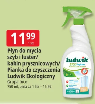 Płyn do mycia kabin prysznicowych Ludwik Ekologiczny promocja w Leclerc