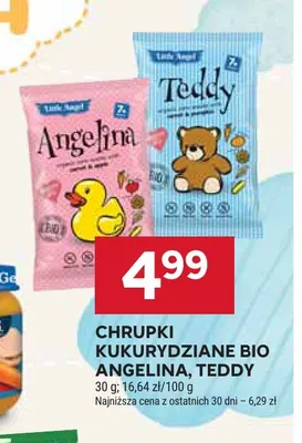 Chrupki kukurydziane BIO Teddy promocja w Stokrotka