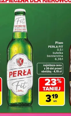 Piwo Perła Fit promocja w Carrefour