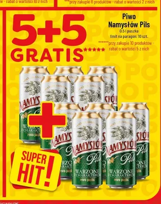 Piwo Namysłów Pils promocja w POLOmarket