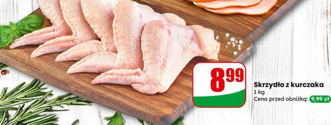 Skrzydło z kurczaka promocja w Dino