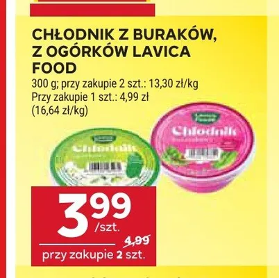 Chłodnik z ogórków Lavica Food promocja w Stokrotka