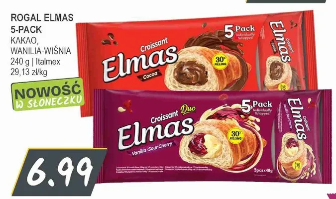 Rogal Elmas kakao 5-pak promocja w Słoneczko