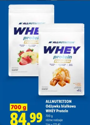 Odżywka białkowa WHEY Protein Allnutrition promocja w Lidl