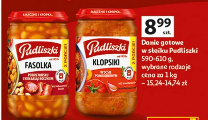 Danie gotowe w słoiku Klopsiki promocja w Auchan