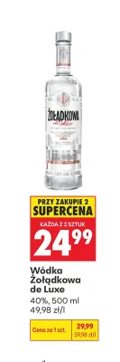 Wódka Żołądkowa de Luxe 40% promocja w Biedronka