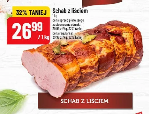 Schab z liściem Pekpol promocja w POLOmarket