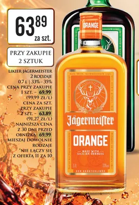 Likier Jägermeister promocja w Dino
