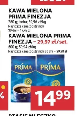 Kawa mielona Prima Finezja promocja w Stokrotka