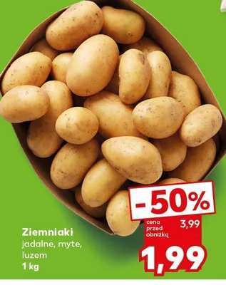 Ziemniaki jadalne, myte, luzem promocja w Kaufland