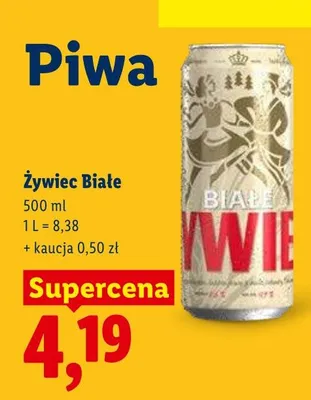 Piwo żywiec białe promocja w Lidl