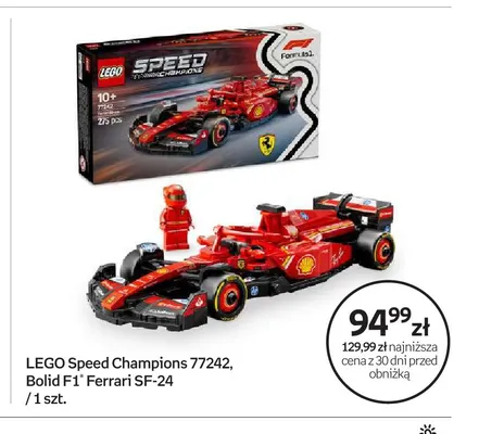 Klocki LEGO Speed Champions 77242 Bolid F1 Ferrari SF-24 promocja w Empik
