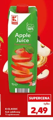 Sok jabłkowy K-Classic promocja w Kaufland