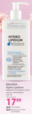Hydro Lipidium delikatna emulsja do mycia twarzy i demakijażu promocja w Hebe