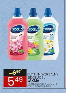 Płyn uniwersalny Sidolux promocja w Wafelek