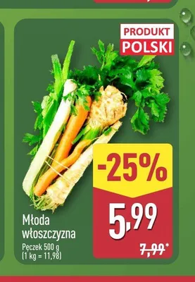 Młoda włoszczyzna polska promocja w Aldi