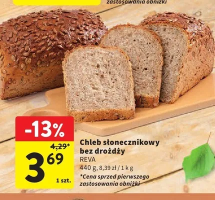 Chleb słonecznikowy bez drożdży Réva promocja w Intermarche