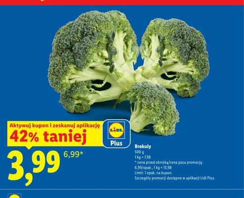 Brokuły promocja w Lidl