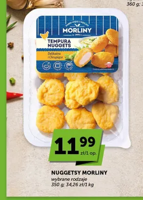 Nuggetsy z kurczaka Tempura Nuggets Morliny promocja w Groszek