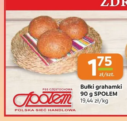 Bułki grahamki Społem promocja w Społem Częstochowa