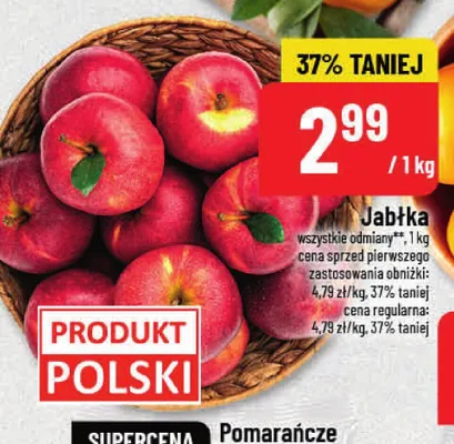 Jabłka promocja w POLOmarket