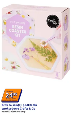 Zrób to sam(a): podkładki epoksydowe Crafts & Co promocja w Action