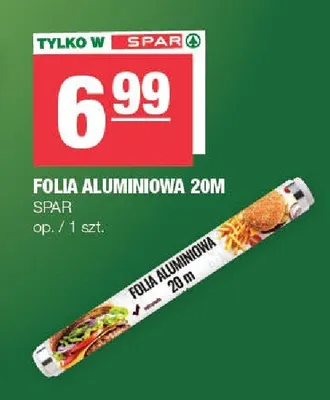 Folia aluminiowa 20m promocja w SPAR