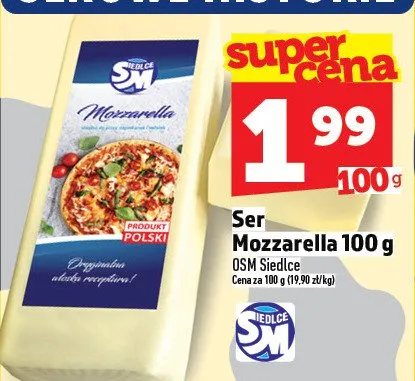 Ser Mozzarella promocja w TOPAZ