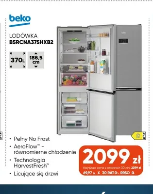 Lodówka B5RCNA375HXB2 Beko promocja w Max Elektro