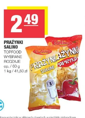 Prażynki Salino promocja w SPAR