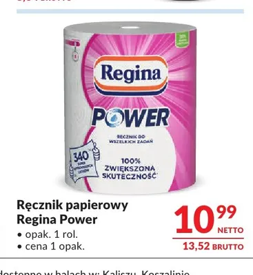 Ręcznik papierowy Regina Power promocja w Makro