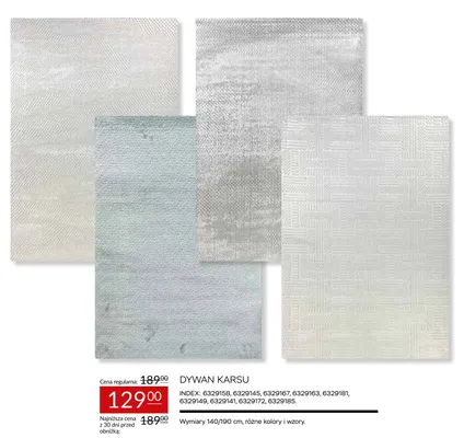 Dywan Karsu promocja w Abra Meble