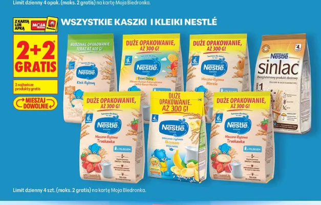 Kaszki i kleiki Nestlé promocja w Biedronka