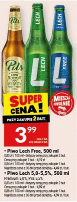 Piwo Lech 5.0-5.5% promocja w Twój Market
