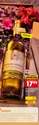 Wino Wine of Georgia Alazani Valley White półsłodkie białe promocja w Biedronka
